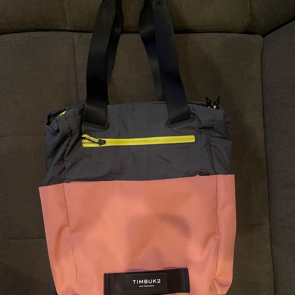 Timbuk2 Coral and Charcoal Tote